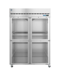 Hoshizaki  R2A-HG, Refrigerator, Two Section Upright, Half Glass Doors with Lock