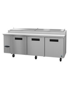 Hoshizaki CPT93, Refrigerator, Three Section Pizza Prep Table, Stainless Doors