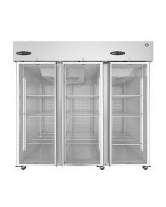 Hoshizaki  CR3S-FGE, Refrigerator, Three Section Upright, Full Glass Doors