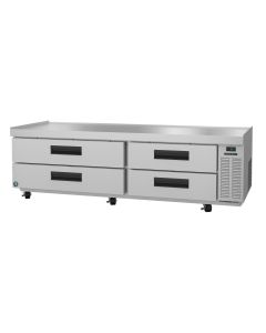 Hoshizaki CR85A, Refrigerator, Two Section Chef Base Prep Table, Stainless Drawers