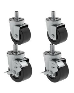 Hoshizaki HS-3546 4" Casters - Set of four, two with brakes