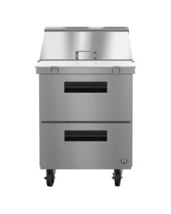 Hoshizaki SR27A-12MD2, Refrigerator, Single Section Mega Top Prep Table, Stainless Drawers