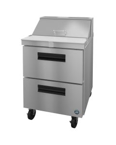 Hoshizaki SR27A-8D2, Refrigerator, Single Section Sandwich Prep Table, Stainless Drawers