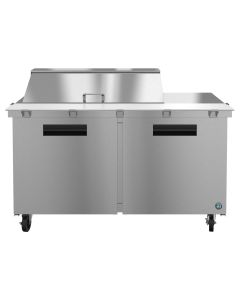 Hoshizaki SR60A-18M, Refrigerator, Two Section Mega Top Prep Table, Stainless Doors
