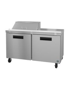 Hoshizaki SR60A-8, Refrigerator, Two Section Sandwich Prep Table, Stainless Doors