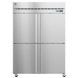 Hoshizaki  F2A-HS, Freezer, Two Section Upright, Half Stainless Doors with Lock