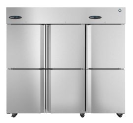 Hoshizaki  CR3S-HS, Refrigerator, Three Section Upright, Half Stainless Doors