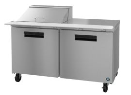 Hoshizaki CRMR60-12M, Refrigerator, Two Section Mega Top Prep Table, Stainless Doors