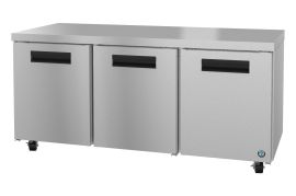 Hoshizaki CRMR72, Refrigerator, Three Section Undercounter, Stainless Doors