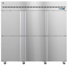 Hoshizaki F3A-HS, Freezer, Three Section Upright, Half Stainless Doors with Lock