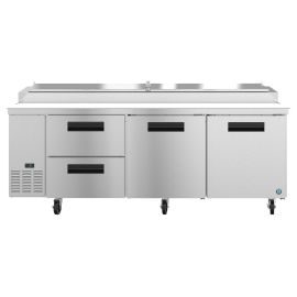 Hoshizaki PR93A-D2, Refrigerator, Three Section Pizza Prep Table, Drawer/Door Combo