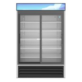Hoshizaki RM-45-SD-HC, Refrigerator, Two Section Glass Door Merchandiser