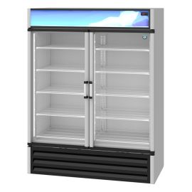 Hoshizaki RM-49, Refrigerator, Two Section Glass Door Merchandiser