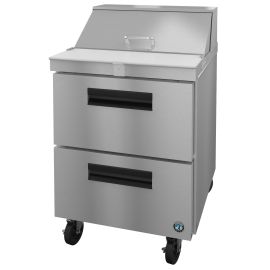 Hoshizaki SR27A-8D2, Refrigerator, Single Section Sandwich Prep Table, Stainless Drawers