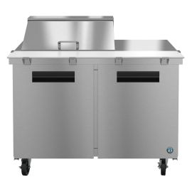 Hoshizaki SR48A-12M, Refrigerator, Two Section Mega Top Prep Table, Stainless Doors