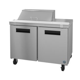 Hoshizaki SR48A-8, Refrigerator, Two Section Sandwich Prep Table, Stainless Doors
