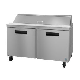 Hoshizaki SR60A-16, Refrigerator, Two Section Sandwich Prep Table, Stainless Doors