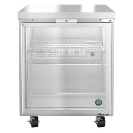Hoshizaki UR27A-GLP01, Refrigerator, Single Section Undercounter, Full Glass Door