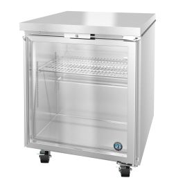Hoshizaki UR27B-GLP01, Refrigerator, Single Section Undercounter, Full Glass Door