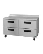 Hoshizaki CRMR60-WD4, Refrigerator, Two Section Worktop, Stainless Drawers