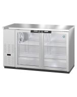 Hoshizaki BB59-G-S, Refrigerator, Two Section, Stainless Steel Back Bar Back Bar, Glass Doors