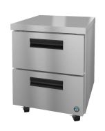 Hoshizaki CRMR27-D, Refrigerator, Single Section Undercounter, Stainless Drawers