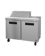 Hoshizaki CRMR48-8, Refrigerator, Two Section Sandwich Prep Table, Stainless Doors